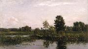 A Bend in the River Oise Charles-Francois Daubigny